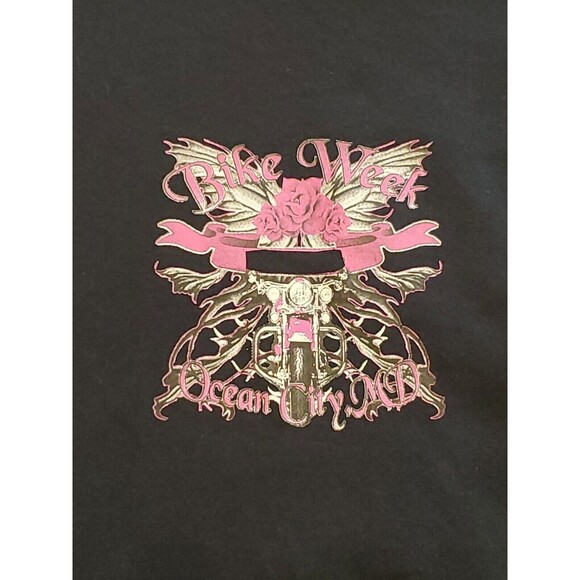 Women's Bike Week T-Shirt Sz 2xl Black OC MD 2015 Biker Apparel Gildan - Picture 3 of 10